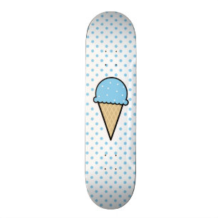 Baby blue iskräm Cone Old School Skateboard Bräda 18 Cm