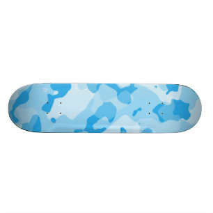 Baby blue kamera; kamouflage skateboard bräda 21,5 cm