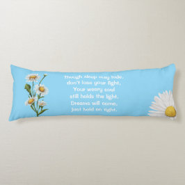 Baby blue karosseridel kroppskudde