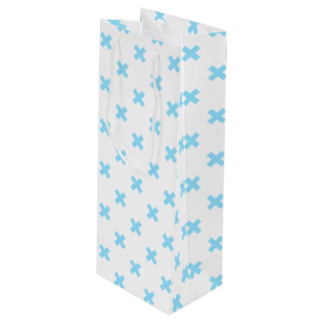 Baby blue kor stygn på vitt (Framsidan Vinklad)