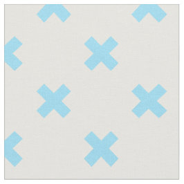 Baby blue kor stygn på vitt tyg