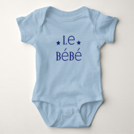 baby blue Kostym i Fransk: Le Bébé T Shirt