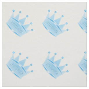 Baby blue kronprins för gulligt glitter tyg