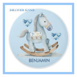 Baby blue låda för Namn i näsborre Knopp<br><div class="desc">En träkrockande häst är en klassisk symbol för barndomen - en symbol för en tid som är lycklig och speciell. Vi hoppas att dessa planer för daghemmet kommer att föra den känslan till ert hem. Alla designfrågor,  skicka bara en chatta så hjälper vi gärna till.</div>