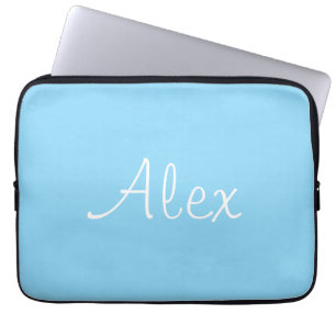 Baby blue laptop fodral
