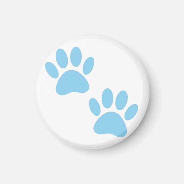 Baby blue marionett Tass avtryck Magnet (Framsidan)