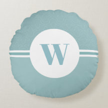 Baby blue modern anpassningsbar för i rand-monogr