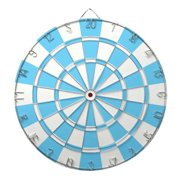 Baby blue och vit darttavla (Framsidan)