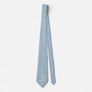 Baby blue och vit Elegant Hummingbird Slips