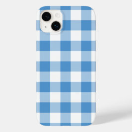 Baby blue och vit Gingham