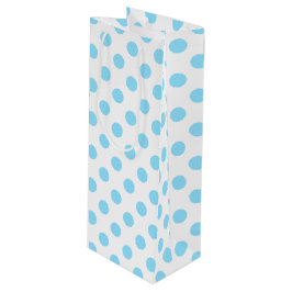 Baby blue och vita polka dots