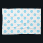 Baby blue och vita polka dots kökshandduk<br><div class="desc">Baby blue och vita polka dots</div>