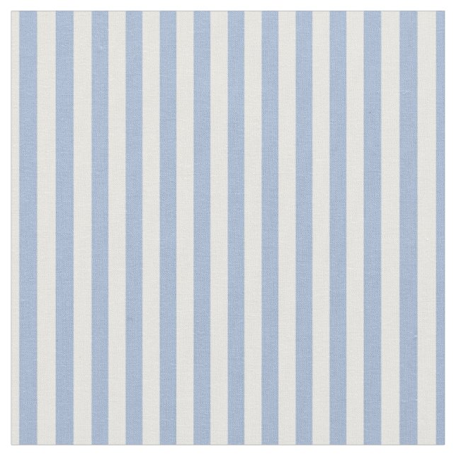 Baby blue och vita Rand Tyg (Närbild)