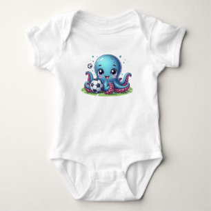 Baby blue Octopus Football Player T Shirt