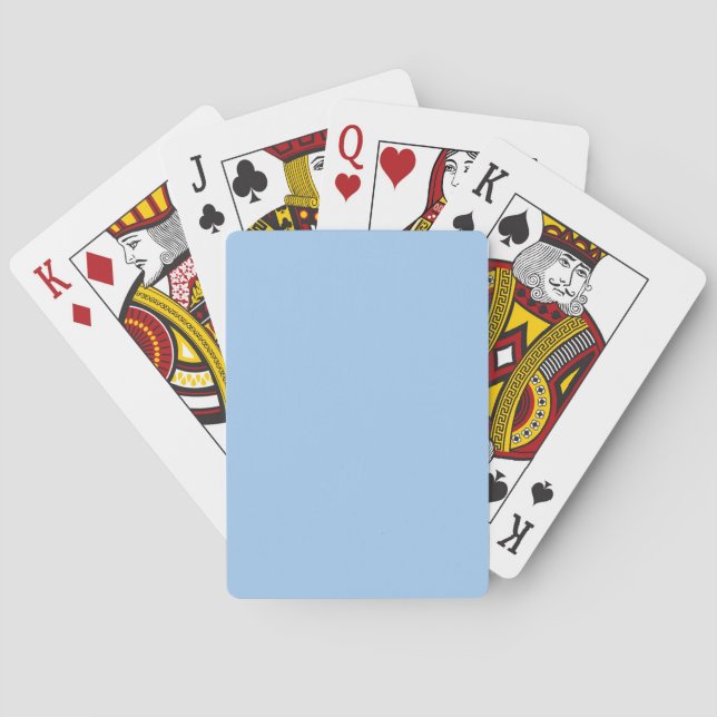 Baby blue öga (fast färg) casinokort (Baksidan)