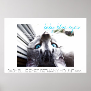 baby blue öga poster