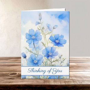 Baby blue Ögon Watercolor Förlåt för din förlust Kort