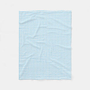 Baby blue om Vita lilla Vågrät Polka dots Fleecefilt
