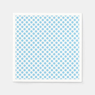 Baby blue om Vita medelStorleka Polka dots Papper Pappersservett