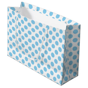Baby blue om Vita stora Storleka Polka dots