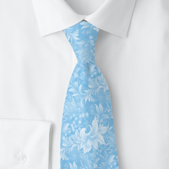 Baby Blue Ornate Botanisk Slips (Skapare uppladdad)