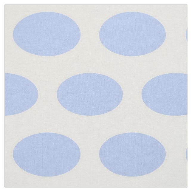 Baby blue ovaler på vit bakgrund tyg (Provkarta)