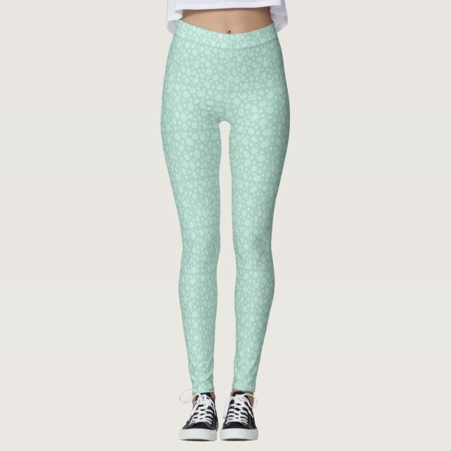 Baby blue Påsk Leggings (Framsida)