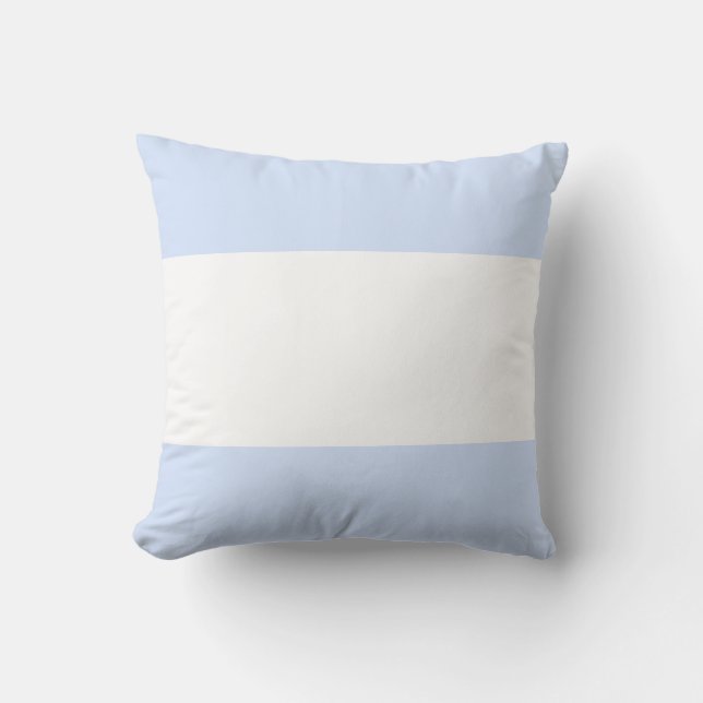 Baby blue Pastel & White Pub-design Kudde (Framsida)
