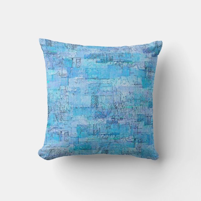 Baby Blue Pastell  Kudde (Framsida)