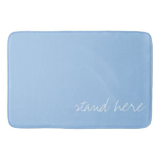 Baby blue personlig badrumsmatta