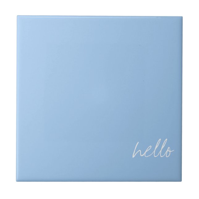 Baby blue personlig kakelplatta (Framsidan)