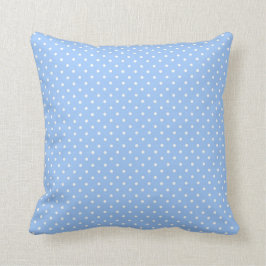 Baby blue polka dots kudde