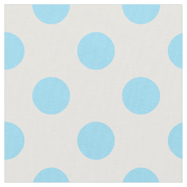 Baby blue polka dots tyg (Närbild)
