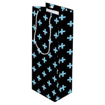 Baby blue polka kor på svart