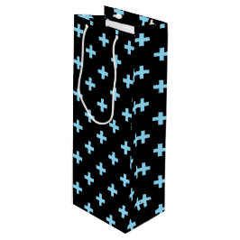 Baby blue polka kor på svart