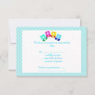 baby blue polka punktblock OSA kort