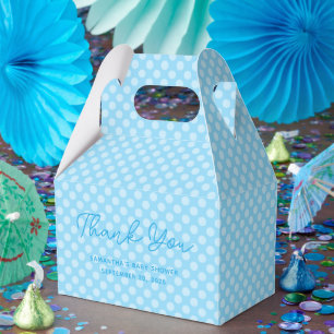 Baby Blue Prickiga Baby Shower Tackkort Presentaskar