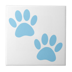 Baby blue Puppy Tass avtryck Tile Kakelplatta
