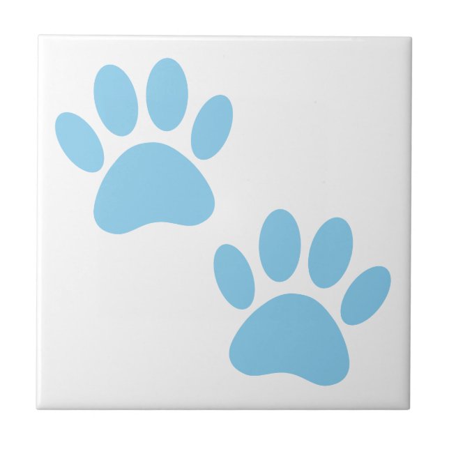 Baby blue Puppy Tass avtryck Tile Kakelplatta (Framsidan)