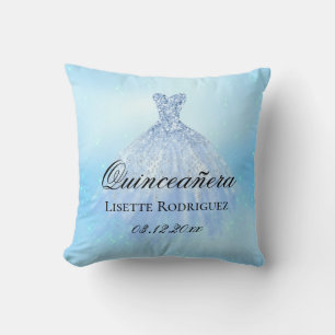 Baby blue Quinceanera-Personlig Kudde