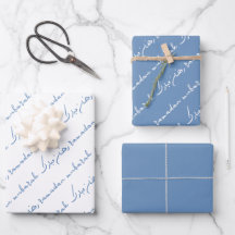 Baby blue Ramadan Mubarak Bilingual