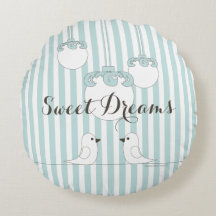 Baby blue Rand Cute Bird Children's Nursery Room