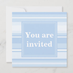 Baby blue rand, enkel elegant inbjudningar