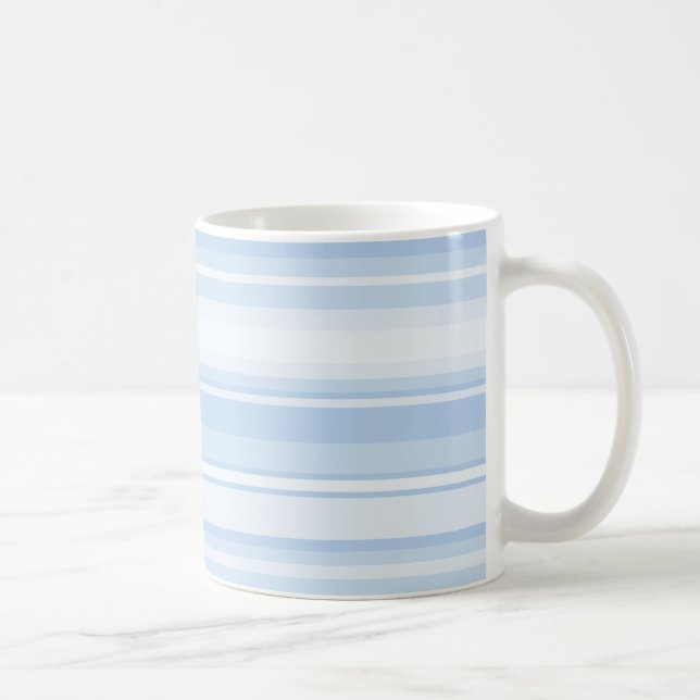 Baby blue rand kaffemugg (Höger)