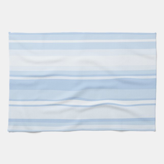 Baby blue rand kökshandduk (Horisontell)
