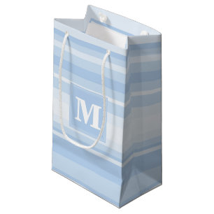 Baby blue randar för Monogram