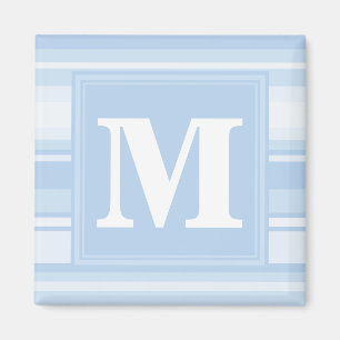 Baby blue randar för Monogram Magnet