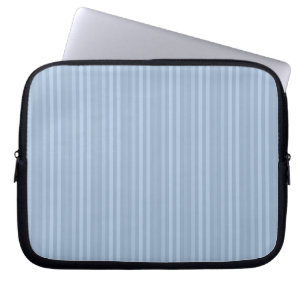 Baby Blue Randigt Mönster Vertikala Ränder Laptop Sleeve