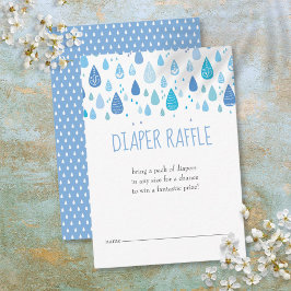 Baby blue regndroppar, hårklämma, babyskor tilläggskort