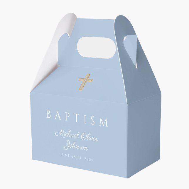 Baby blue Religiösa Kor Boy Baptism Presentaskar (Skapare uppladdad)
